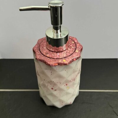 Seifenspender / Perlmutt Weiß / Rosa