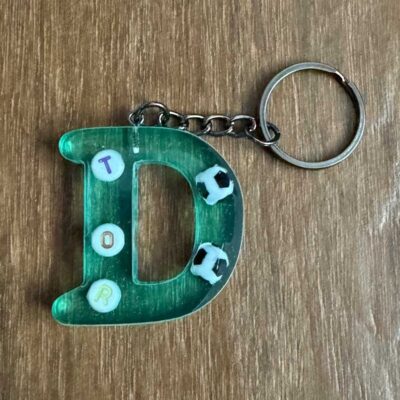 Schlüsselanhänger / Grün / Buchstabe D