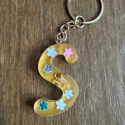 Schlüsselanhänger / Gelb / Buchstabe S