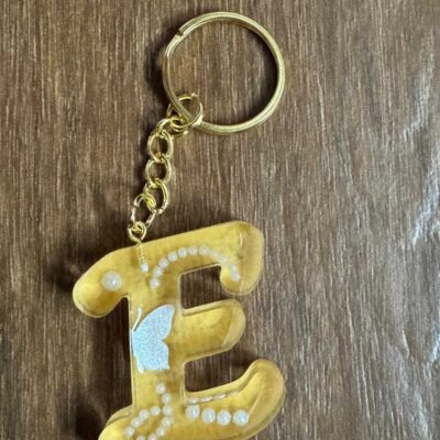 Schlüsselanhänger / Gelb / Buchstabe E