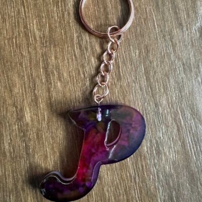 Schlüsselanhänger / Bunt / Buchstabe P