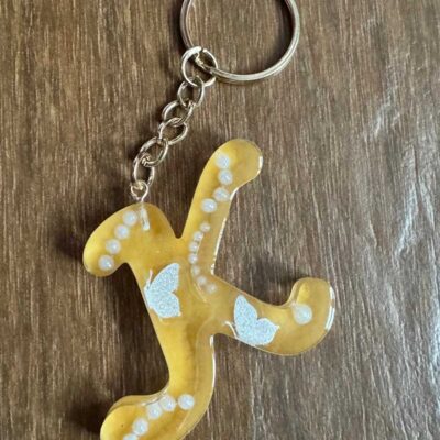 Schlüsselanhänger / Gelb / Buchstabe K